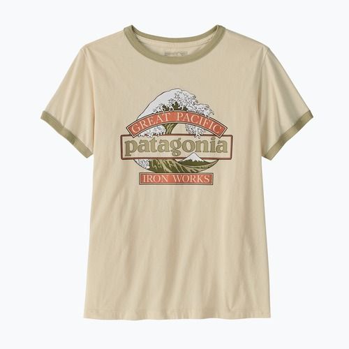 Футболка жіноча Patagonia Great Waves Ringer Tee undyed natural