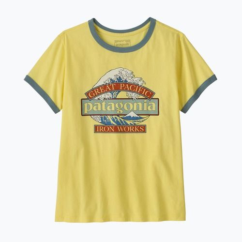 Футболка жіноча Patagonia Great Waves Ringer Tee lemon zest