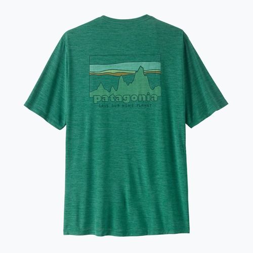 Футболка чоловіча Patagonia Capilene Cool Daily - '73 Skyline gem green/light gem green x-dye