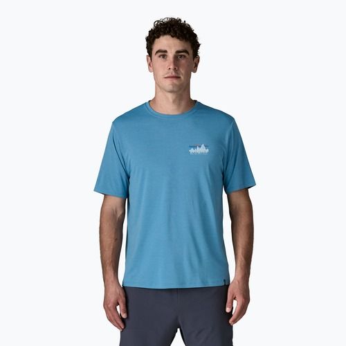 Футболка чоловіча Patagonia Capilene Cool Daily - '73 Skyline shore blue/light shore blue x-dye