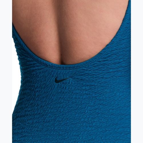 Купальник суцільний жіночий Nike Shoreline Pucker Scoop Neck black