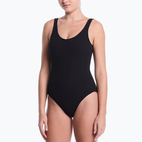 Купальник суцільний жіночий Nike Shoreline Pucker Scoop Neck black