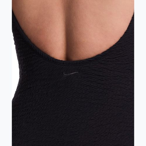 Купальник суцільний жіночий Nike Shoreline Pucker Scoop Neck black
