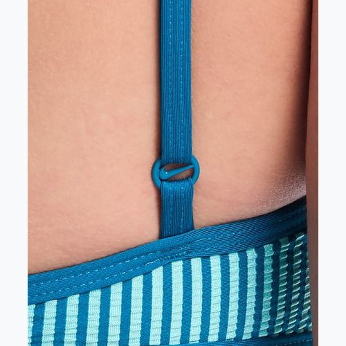 Верхня частина купальника Nike Ripple Texture Bralette Classic Bikini bleached turquoise