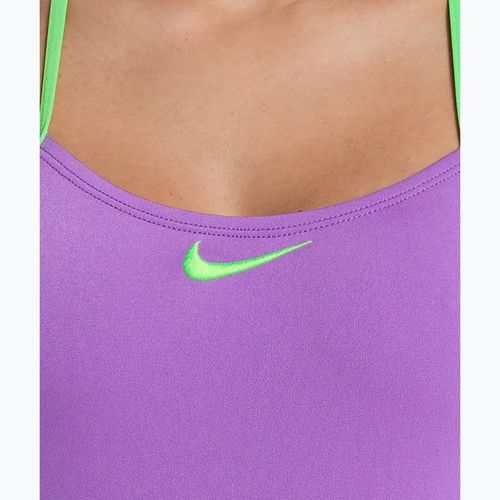Купальник суцільний жіночий Nike Hydrastrong Logo Graphic T-Back bright violet