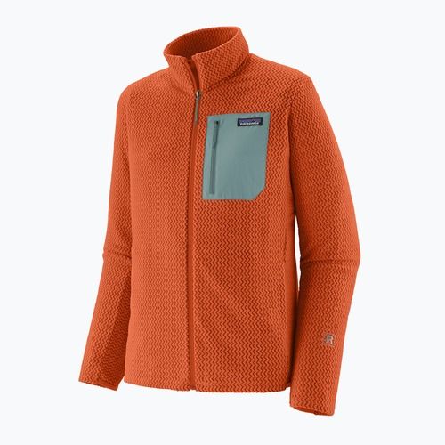 Кофта трекінгова чоловіча Patagonia R1 Air coal orange