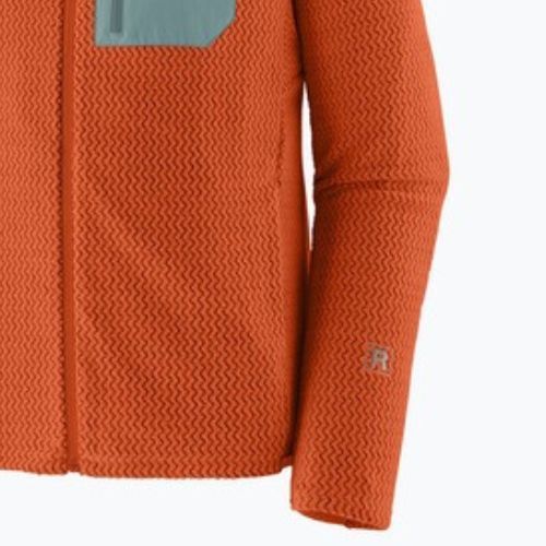 Кофта трекінгова чоловіча Patagonia R1 Air coal orange