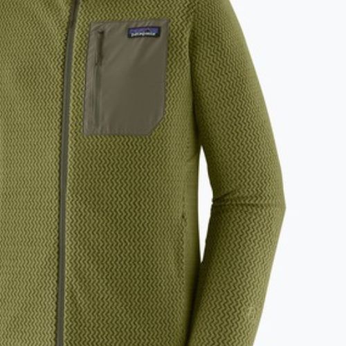 Кофта трекінгова чоловіча Patagonia R1 Air Full Zip Hoody caper green