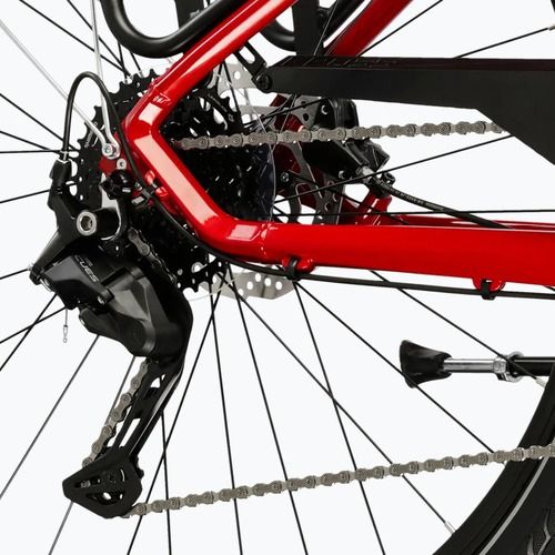 Велосипед трекінговий жіночий KROSS Trans 5.0 W червоний/срібний/глянцевий