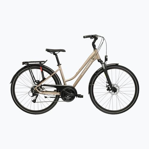 Велосипед трекінговий жіночий KROSS Trans 3.0 W коричневий/срібний/матовий