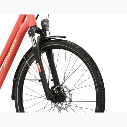 Велосипед електричний KROSS Sentio Hybrid 2.0 el. 504 Wh koralowy/жовтий/матовий