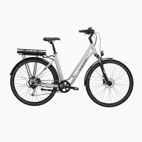 Велосипед електричний KROSS Sentio Hybrid 2.0 el. 504 Wh срібний/чорний/глянцевий