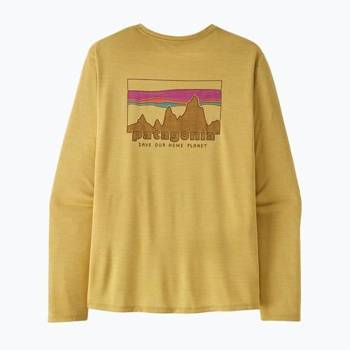 Лонгслів чоловічий Patagonia Capilene Cool Daily - '73 Skyline limestone yellow/light limestone yellow c-dye