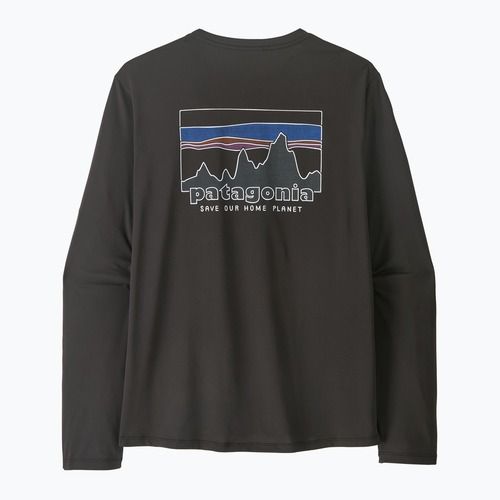 Лонгслів чоловічий Patagonia Capilene Cool Daily - '73 Skyline black
