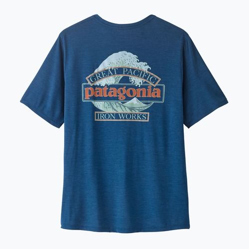 Футболка чоловіча Patagonia Capilene Cool Daily - Great Waves clement blue/light clement blue x-dye
