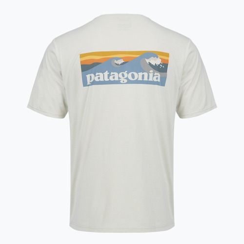 Футболка чоловіча Patagonia Capilene Cool Daily - Boardshort Logo dyno white
