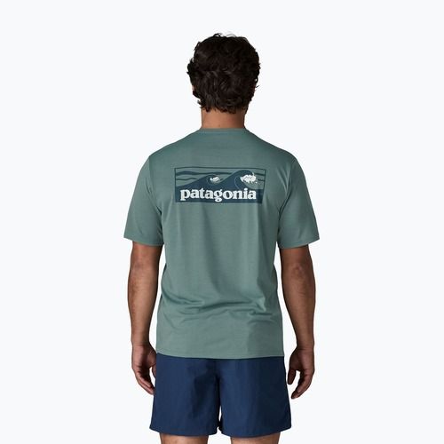 Футболка чоловіча Patagonia Capilene Cool Daily - Boardshort Logo blue sage/light blue sage x-dye