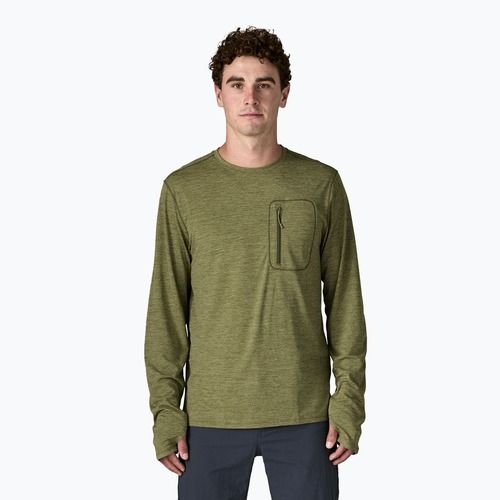 Лонгслів чоловічий Patagonia Capilene Cool Sun caper green/buckhorn green x-dye