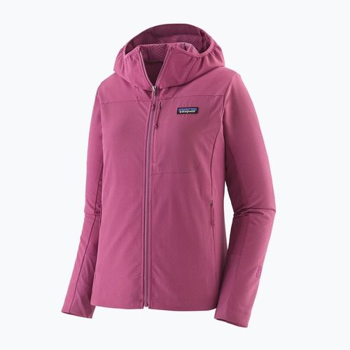 Куртка софтшел жіноча Patagonia R1 CrossStrata Hoody faded magenta