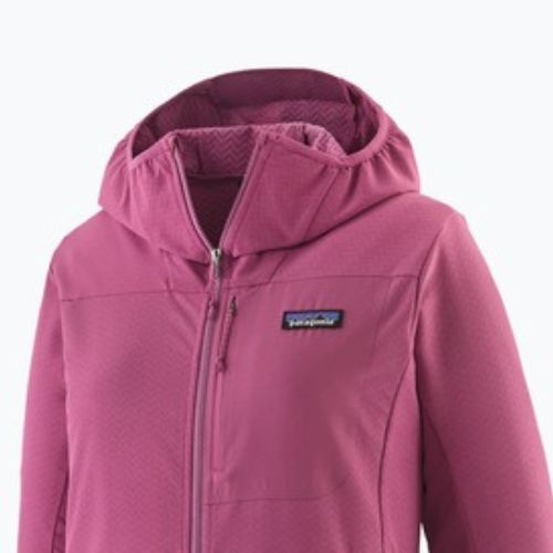 Куртка софтшел жіноча Patagonia R1 CrossStrata Hoody faded magenta
