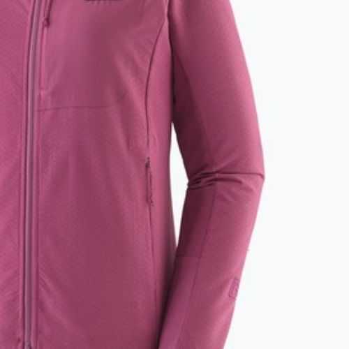 Куртка софтшел жіноча Patagonia R1 CrossStrata Hoody faded magenta