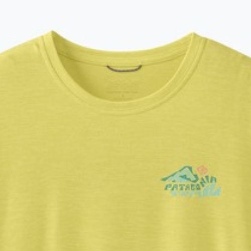 Футболка жіноча Patagonia Capilene Cool Daily Shirt - Boardshort Logo lemon zest