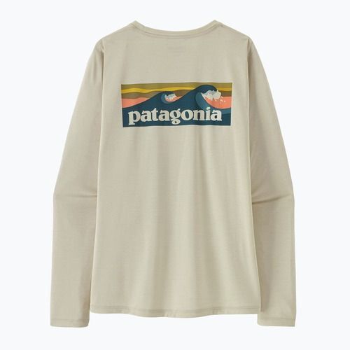 Лонгслів жіночий Patagonia Capilene Cool Daily Shirt - Boardshort Logo dyno white