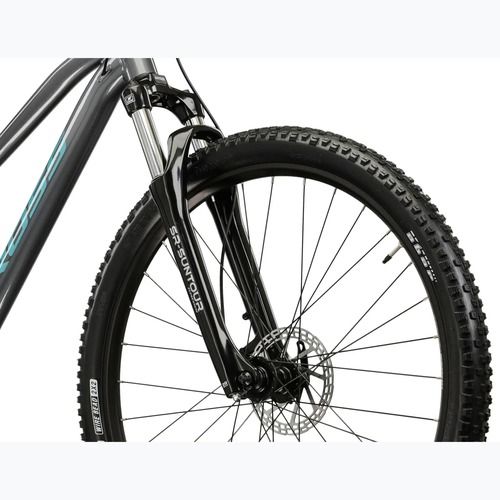 Велосипед гірський жіночий KROSS Lea 4.0 W 27.5 сірий/бірюзовий/глянець