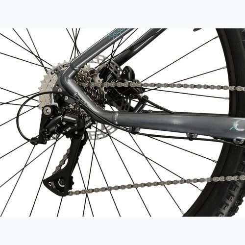 Велосипед гірський жіночий KROSS Lea 4.0 W 27.5 сірий/бірюзовий/глянець