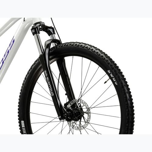 Велосипед гірський жіночий KROSS Lea 4.0 W 27.5 перловий/фіолетовий/глянець