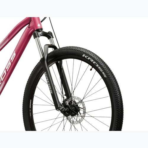 Велосипед гірський жіночий KROSS Lea 2.0 W 27.5 рожевий/срібний/матовий
