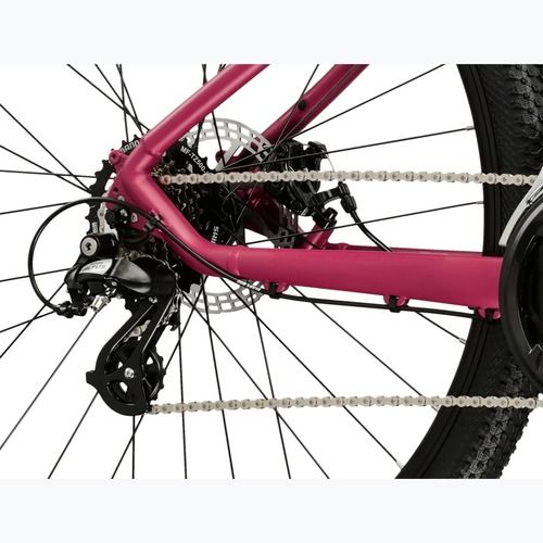 Велосипед гірський жіночий KROSS Lea 2.0 W 27.5 рожевий/срібний/матовий