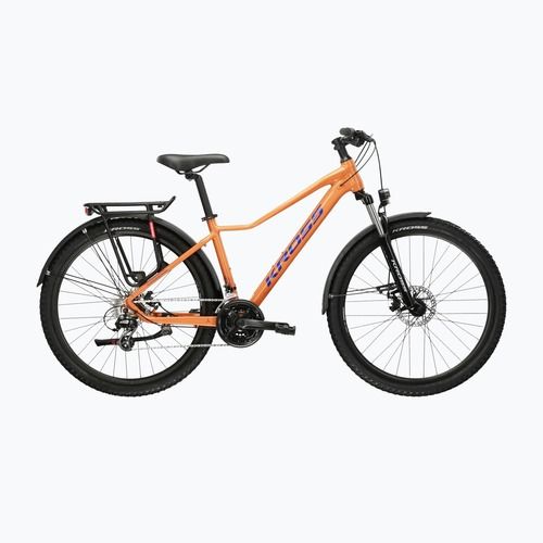 Велосипед гірський жіночий KROSS Lea 2.0 Eq W 27.5 помаранчевий/синій/глянцевий