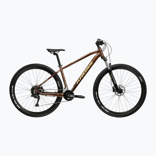 Велосипед гірський KROSS Hexagon 5.0 27.5" коричневий/золотий/глянцевий