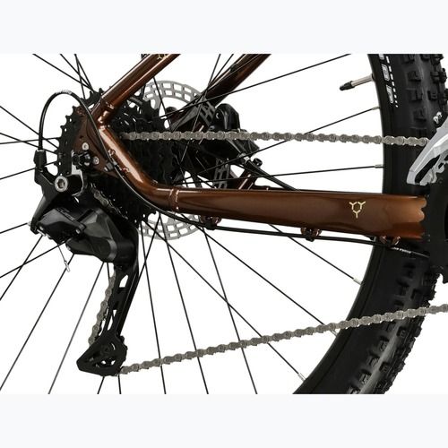 Велосипед гірський KROSS Hexagon 5.0 27.5" коричневий/золотий/глянцевий