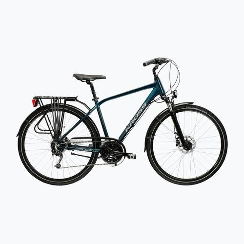Велосипед трекінговий KROSS Explorer 4.0 бірюзовий/срібний/глянцевий