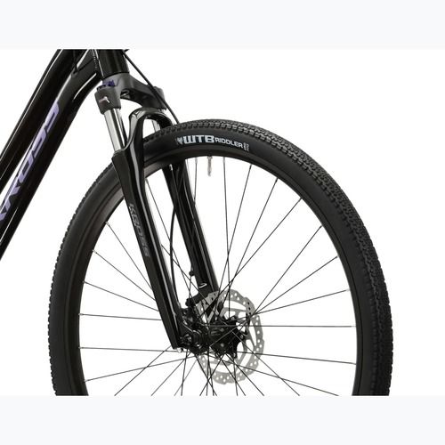 Велосипед кросовий жіночий KROSS Evado 7.0 W чорний/фіолетовий/глянець
