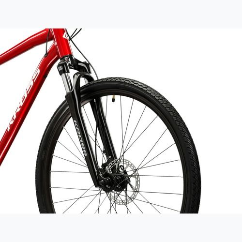 Велосипед кросовий KROSS Evado 4.0 бордовий/білий