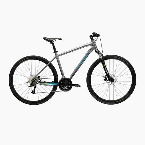 Велосипед кросовий KROSS Evado 3.0 сірий/морський/глянець