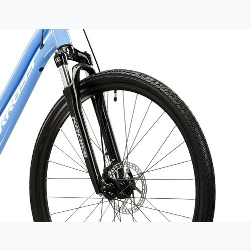 Велосипед кросовий жіночий KROSS Evado 3.0 W блакитний/білий/глянець