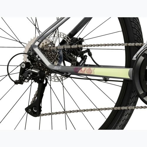 Велосипед кросовий жіночий KROSS Evado 3.0 W сірий/зелений