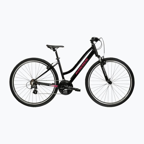 Велосипед кросовий жіночий KROSS Evado 2.0 W чорний/рожевий