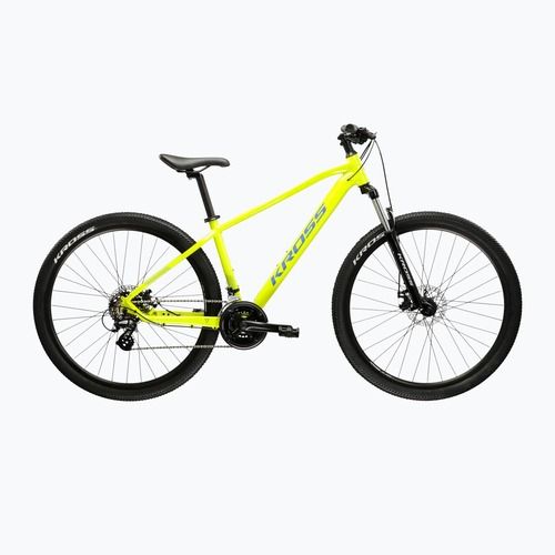 Велосипед гірський KROSS Hexagon 2.0 27,5" лаймовий/блакитний/глянець