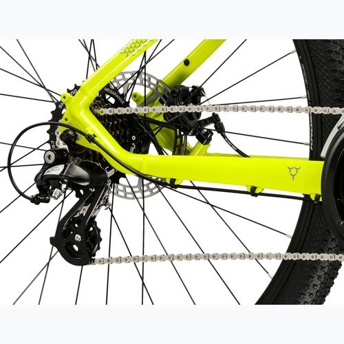 Велосипед гірський KROSS Hexagon 2.0 27,5" лаймовий/блакитний/глянець