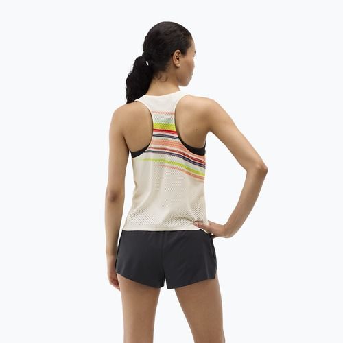 Футболка для бігу жіноча HOKA Race Day Singlet alabaster flare