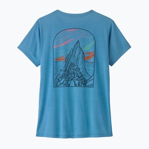 Футболка жіноча Patagonia Capilene Cool Daily - Cloud Crag shore blue/light shore blue x-dye