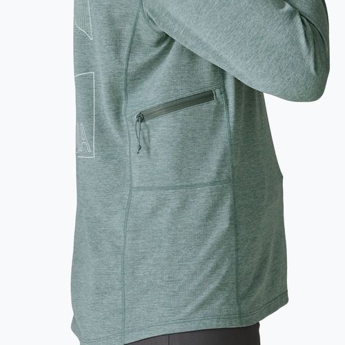 Кофта жіноча Patagonia Capilene Cool Sun Hoody nouveau green/blue sage x-dye