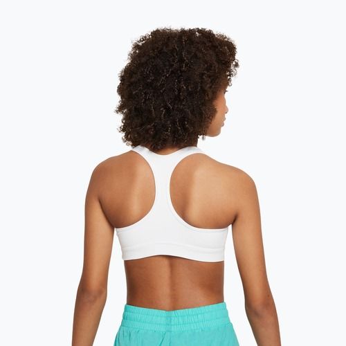 Бюстгальтер для тренувань дитячий Nike Swoosh white/pure platinum