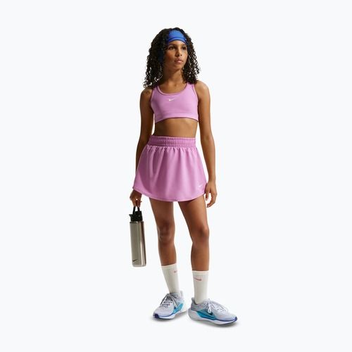 Бюстгальтер для тренувань дитячий Nike Swoosh light magenta/white