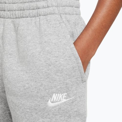 Штани дитячі Nike Sportswear Club Fleece dark grey heather/base grey/white